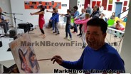 Mark N Brown doing a Pain Out during a hula class in Europe!